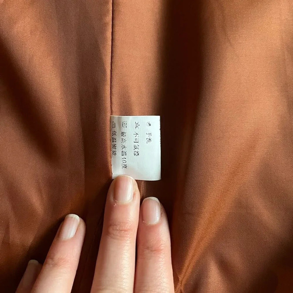 Brown/Cognec Long Sleeve Oversized Coat in TEAK - c++ studio - Picture 7 of 8